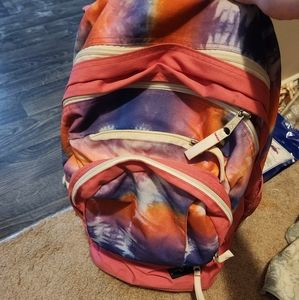 Multicolored jansport backpack